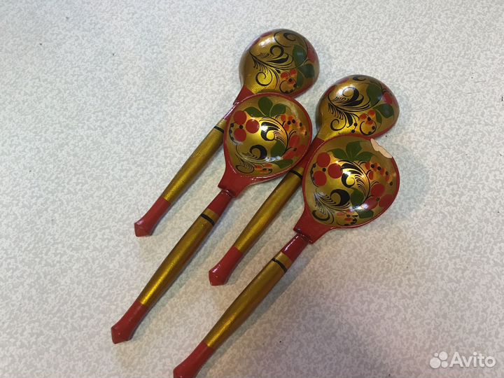 Деревянные ложки хохлома