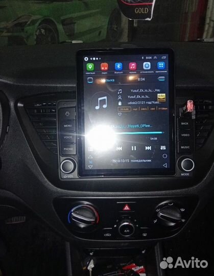 Магнитола Hyundai Solaris 2 андроид Tesla