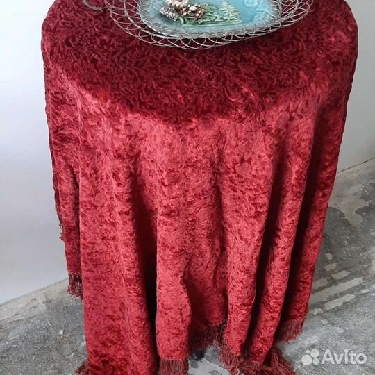 Плюшевая скатерть СССР