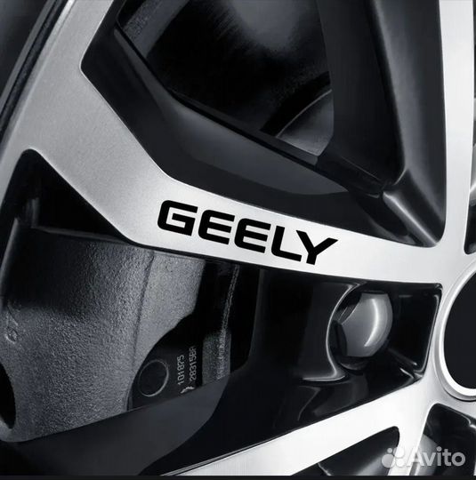 Наклейки на обода колеса Geely