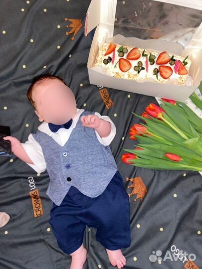 Нарядный комбинезон для мальчика