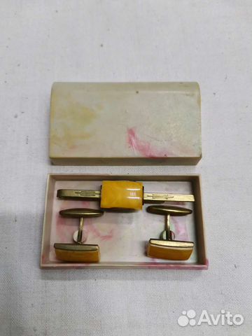 Советские запонки и зажим для галстука (Ч)