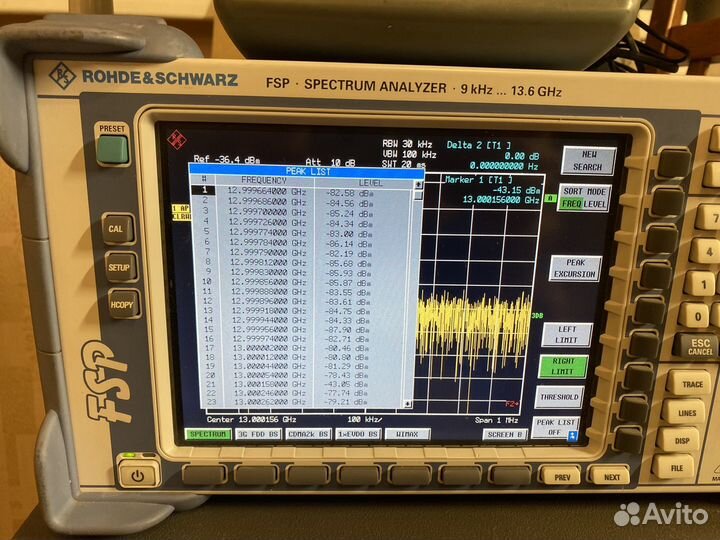 Rohde schwarz FSP13 анализатор спектра 13ghz