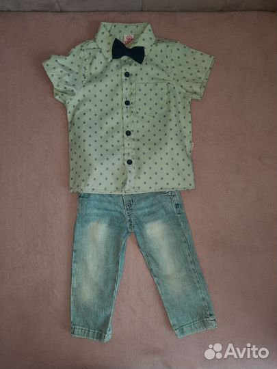 Рубашка и джинсы для мальчика