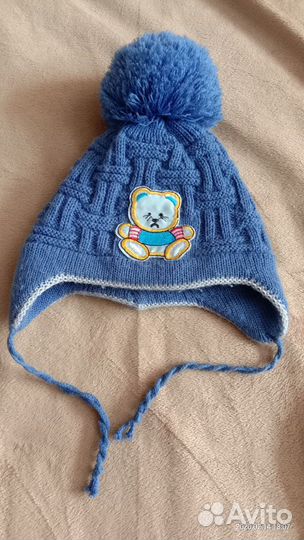 Шапочка для малыша с рождения (осень, весна)