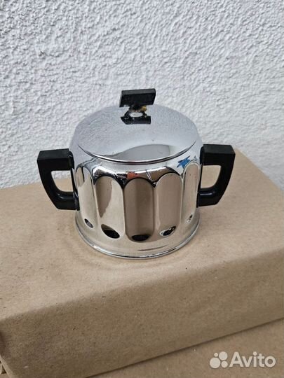 Сахарница хромированная Кольчугина СССР