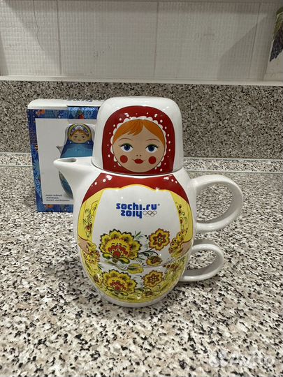 Набор чайный «Матрешка«.Олимпиада Сочи 2014