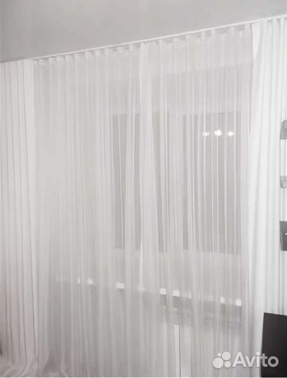 Тюль штора готовая вуаль 10м
