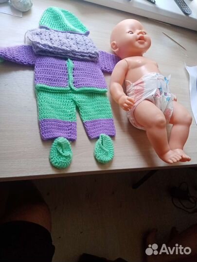 Комплект одежды для куклы ручная работа