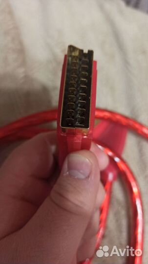 Rgb scart кабель позолоченный