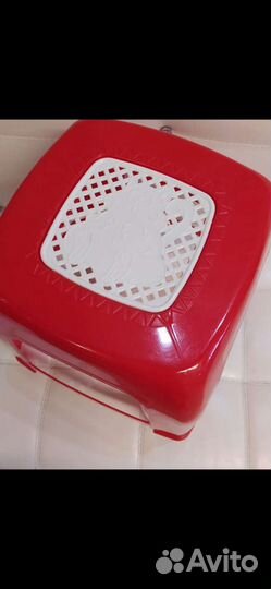 Стул детский устойчивый яркий красный лёгкий