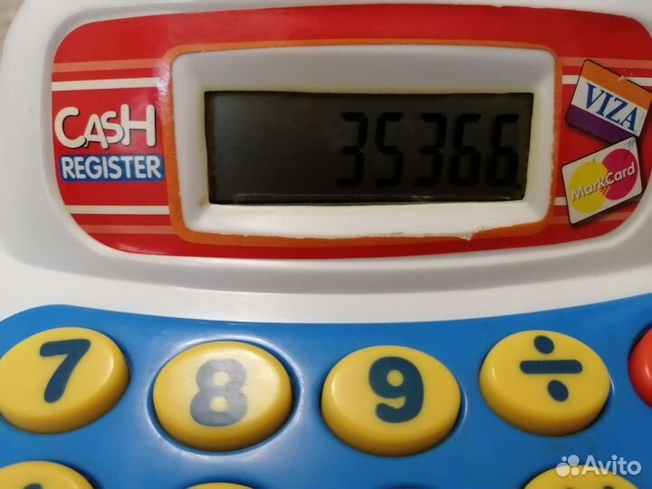 Игрушечная касса электронная