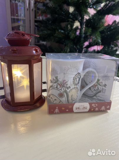 Кружка с подставкой Lefard Новая кот и мыши