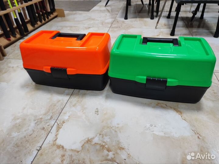 Ящик трёхполочный, для рыболовных приманок