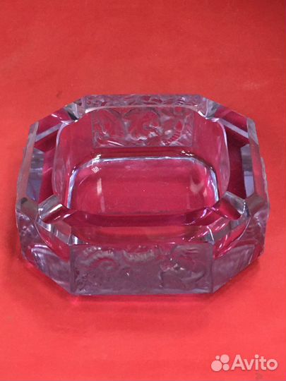 Пепельница старинная Александритовое стекло