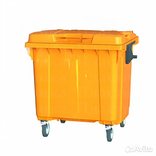 Мусорный пластиковый бак 1100л S1499