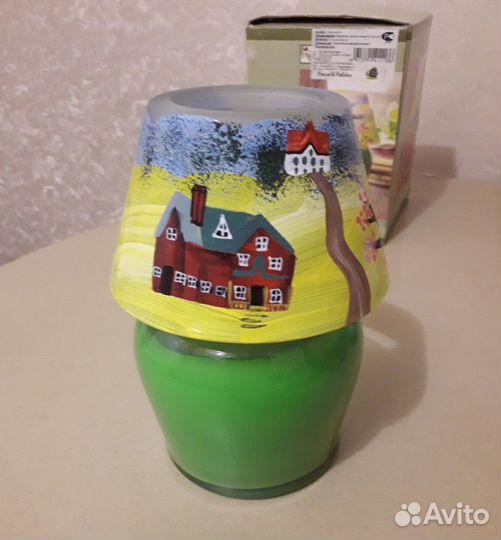 Подсвечник декоративный со свечей