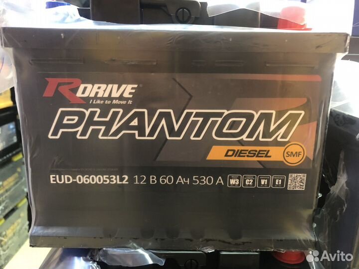 Аккумулятор RDrive Phantom Diesel 60Ач обрат. пол