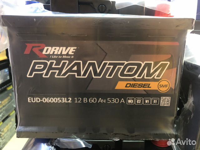 Аккумулятор RDrive Phantom Diesel 60Ач обрат. пол