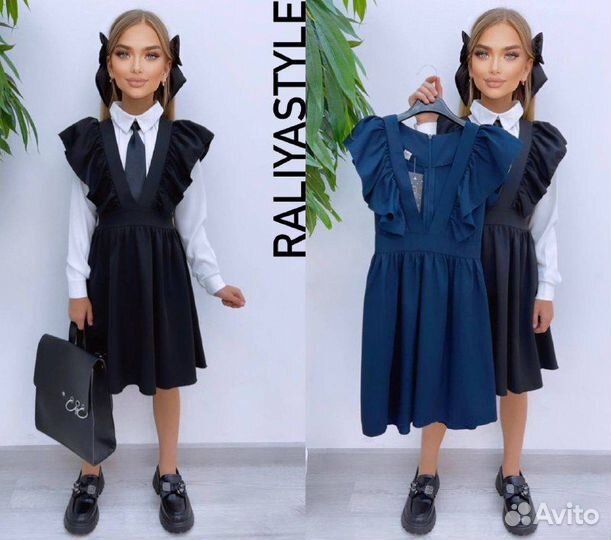 Сарафан для девочки,школа на 9/10 лет