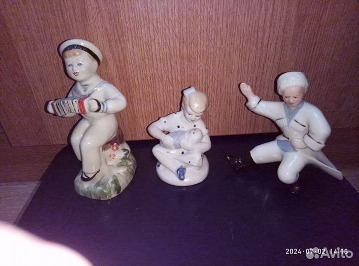 Фарфоровые статуэтки СССР Дети СССР