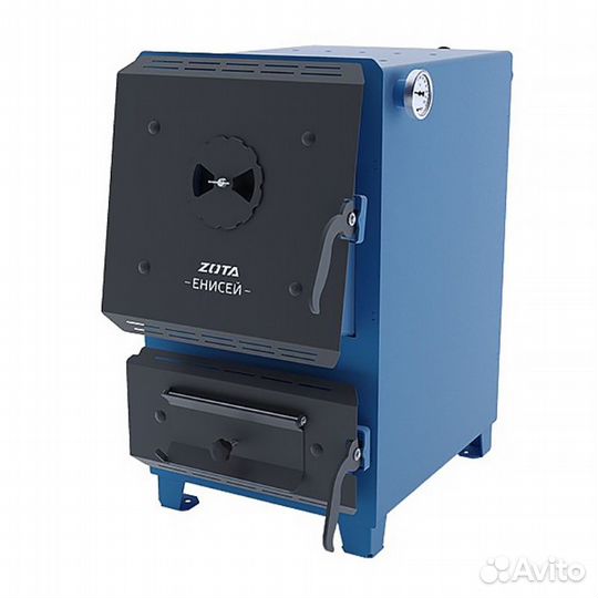 Котел твердотопливный zota Енисей 25 кВт (без плит