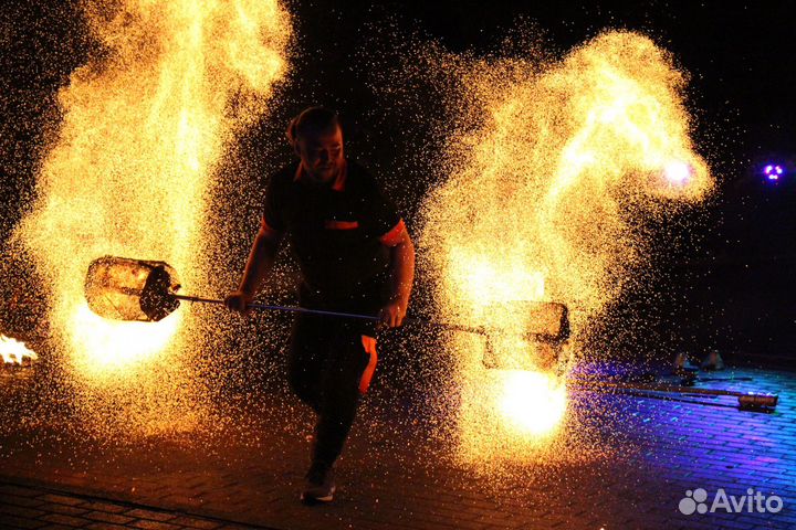 Огненное фаер шоу/огненные сердца /артисты