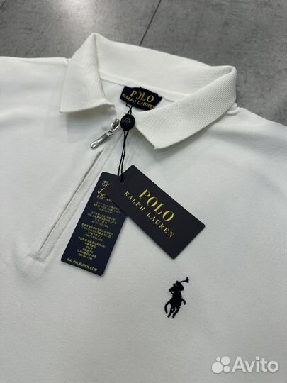 Футболка поло Ralph Lauren воротник на замке
