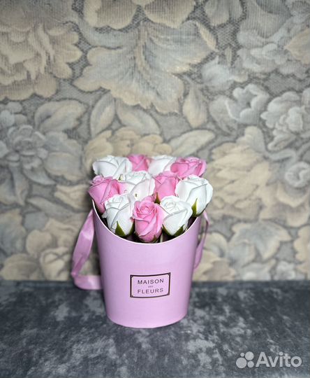 Букет из мыльных роз