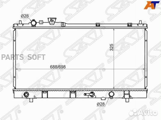 Радиатор охлаждения Мазда 323 98-02