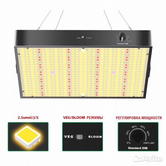 Светильник с активным охлаждением 100W/200W