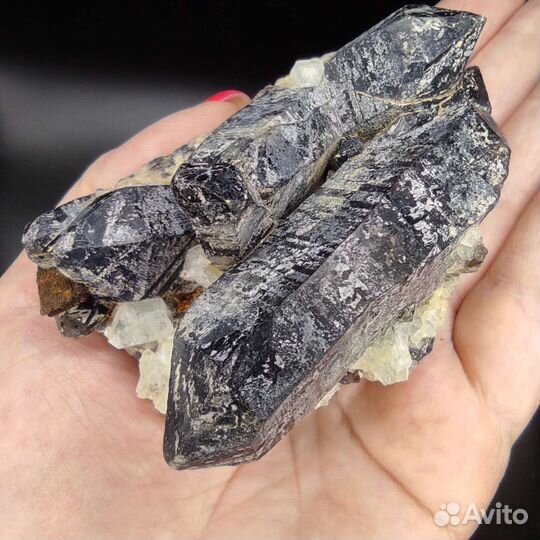 Морион, топаз, друза