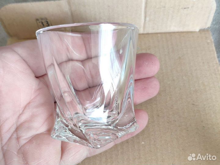 Набор хрустальных рюмок квадро Crystalite Bohemia