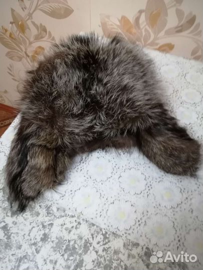 Шапка ушанка мех Чернобурки