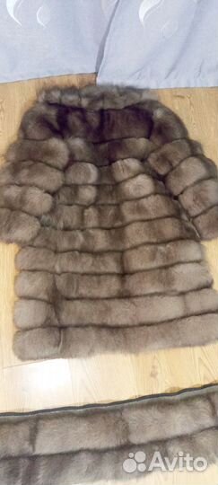 Продам шубу из песца + варежки норковые