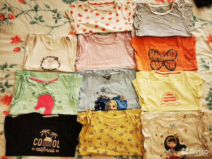 Большой пакет одежды на девочку 116-122-128