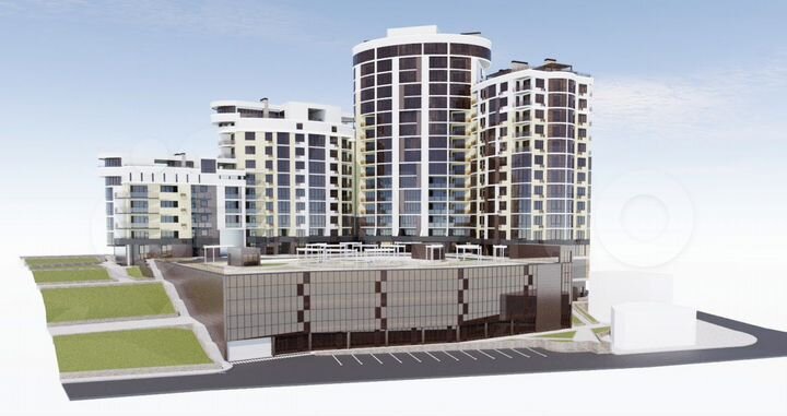 1-к. квартира, 67 м², 7/16 эт.