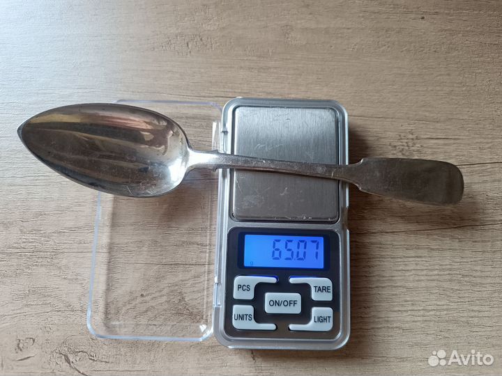Серебряная столовая ложка 84 пробы 1861 года