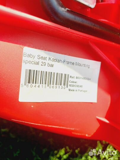 Детское велокресло