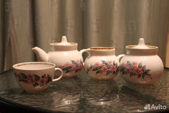 Остатки чайного сервиза СССР. хфз. Винтаж. фарфор
