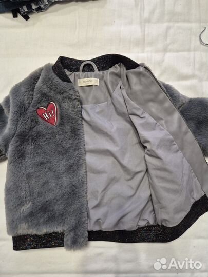 Курька бомбер для девочки mango 116-122