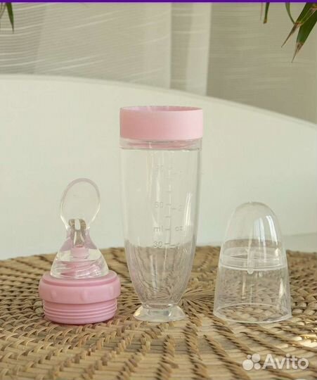 Бутылочка с ложкой новая