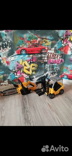 Электропила, погрузчик