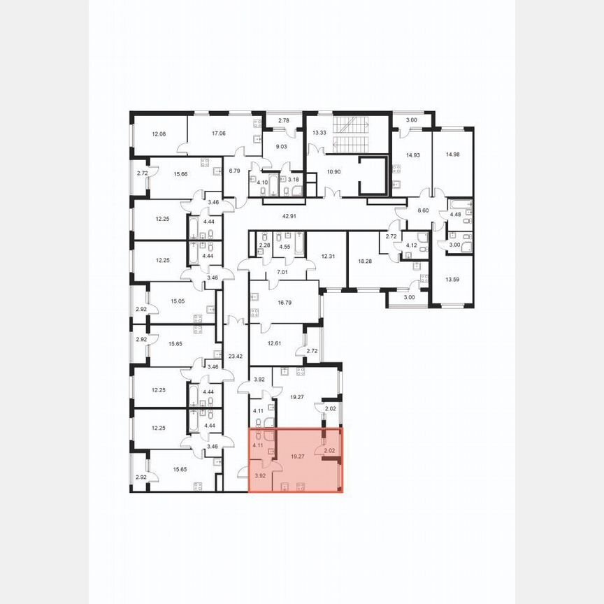 Квартира-студия, 27,7 м², 4/9 эт.