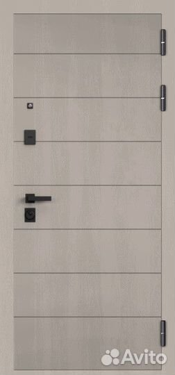 Металлические двери с зеркалом