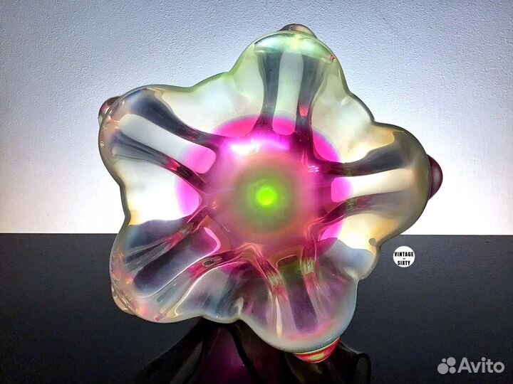 Ваза крокус кобальт Богемия Чехословакия