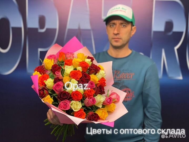 Розы цветы букет 51 роза