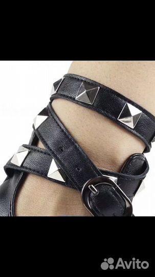 Перчатки митенки под кожу с ремнями