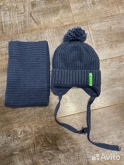 Шапка и снуд детский зима