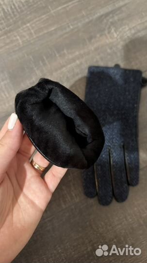 Перчатки женские кожаные